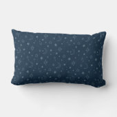 Coussin Rectangle Starry Night, Navy Moon et Stars (Verso)