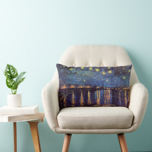 Coussin Rectangle Starry Night Over the Rhone par Vincent van Gogh