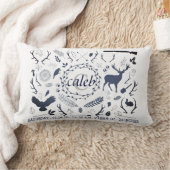 Coussin Rectangle Stat personnalisée de naissance de crèche de bébé (Couverture)