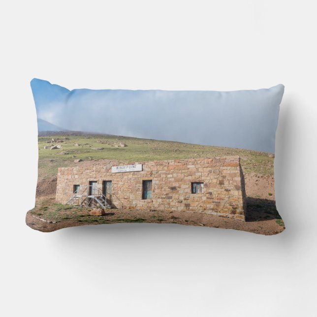 Coussin Rectangle Station House à Pikes Peak (Recto)