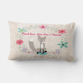Coussin Rectangle Statistiques de naissance Bébé fille Créatures de (Verso)