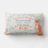 Coussin Rectangle Statistiques de naissance Bébé Garçon Créatures de (Recto)
