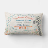 Coussin Rectangle Statistiques de naissance Bébé Garçon Créatures de (Recto)
