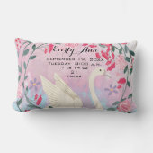 Coussin Rectangle Statistiques de naissance ou dossier de naissance (Recto)