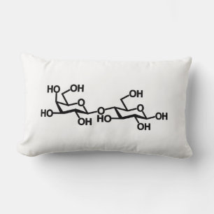 Coussin Rectangle Structure de lactose de lait