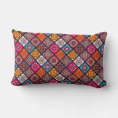 Coussin Rectangle style boho coloré (Verso)