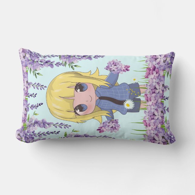 Coussin Rectangle style dessin animé (Recto)