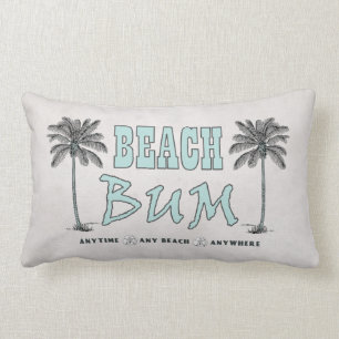 Coussin Rectangle Style vintage Palm Trees Beach Bum