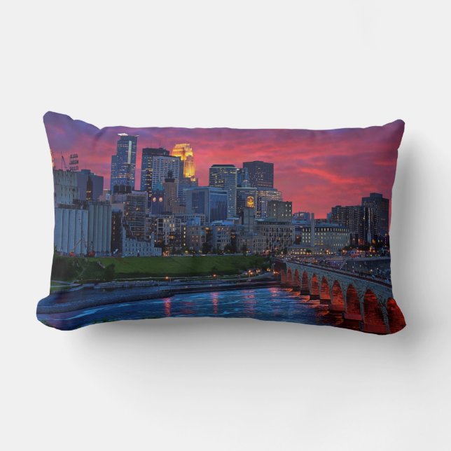 Coussin Rectangle Sucrerie d'oeil de Minneapolis (Recto)