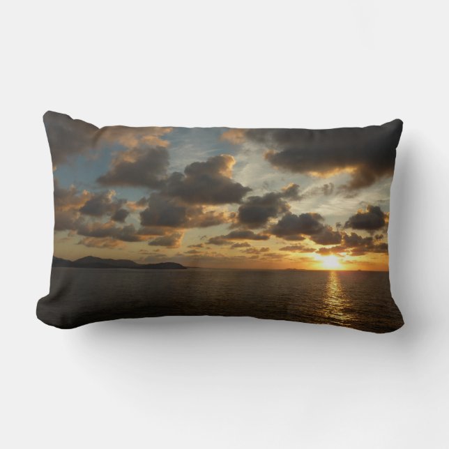 Coussin Rectangle Sunrise aux îles Virgin (Recto)