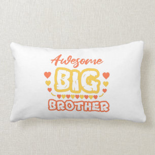 Coussin Rectangle Super Big Brother. Texte coloré