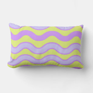 Coussin Rectangle Super de chaux pourpre Stripe minimaliste moderne