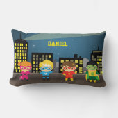 Coussin Rectangle Super héros mignon d'horizon pour la pièce (Recto)