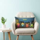 Coussin Rectangle Super-héros mignon pour chambre d'enfants Skyline (Chaise)