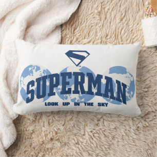 Coussin Rectangle Superman dans le monde