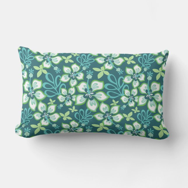 Coussin Rectangle Surf JUNGLE (COMBO TURQUOISE) (Recto)