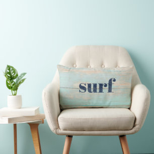 Coussin Rectangle Surf Rustic Wood Beach Coasthouse