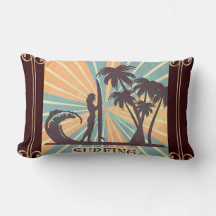 Coussin Rectangle Surfer Girl