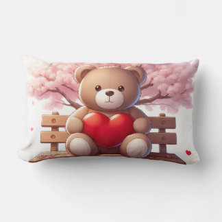 Coussin Rectangle Sweet Bear Moment – Cozy Nature Pillow