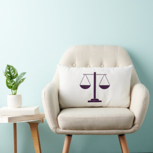 Coussin Rectangle Symbole des services juridiques de la balance de l