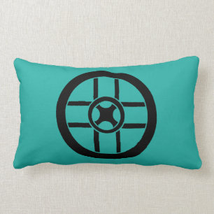 Coussin Rectangle Symbole nordique : Croix de roue