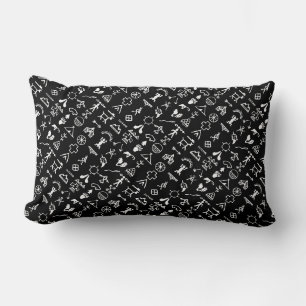 Coussin Rectangle Symboles d'images amérindiens
