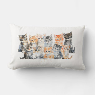 Coussin Rectangle T-shirt Cute Kitties - Cadeau Amoureux des chats a