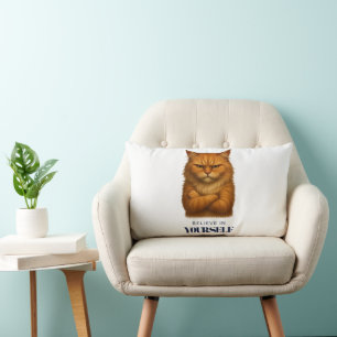 Coussin Rectangle T-shirt Feline Confidence