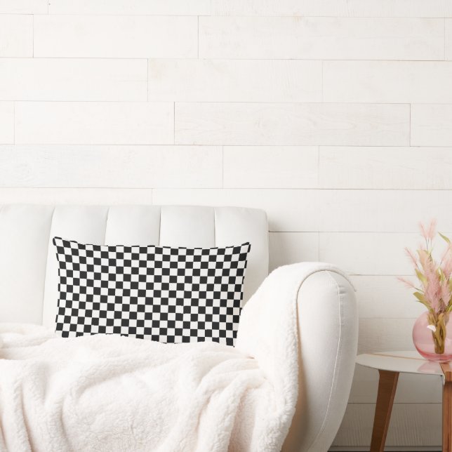 Coussin Rectangle Tableau de bord classique noir et blanc par STaylo (Canapé)