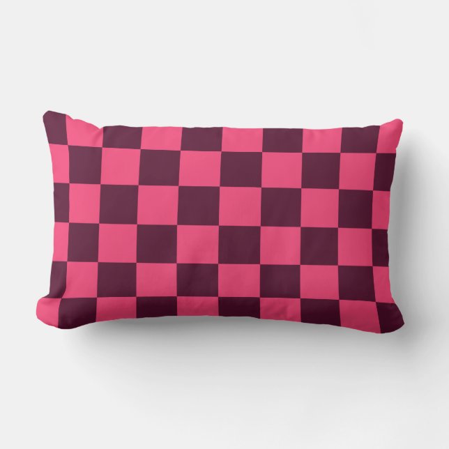 Coussin Rectangle Tableau de bord violet et rose (Recto)
