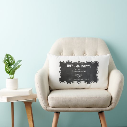 Coussin Rectangle Tableau et cadre fleuri (Chaise)