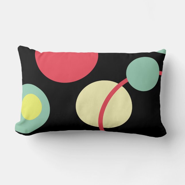 Coussin Rectangle Taches et Cercles 01 (Recto)