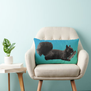 Coussin Rectangle Tales Tales Blue Green Squirel