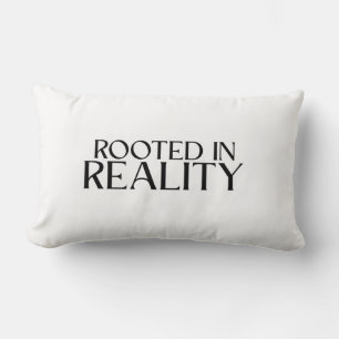Coussin Rectangle Tape à écrire minimaliste enracinée dans la réalit