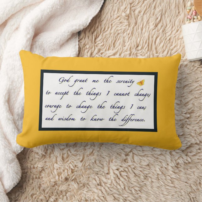 Coussin Rectangle Tapisser serenity prayer (Couverture)