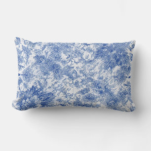 Coussin Rectangle Tapisserie florale Delft - Pilote