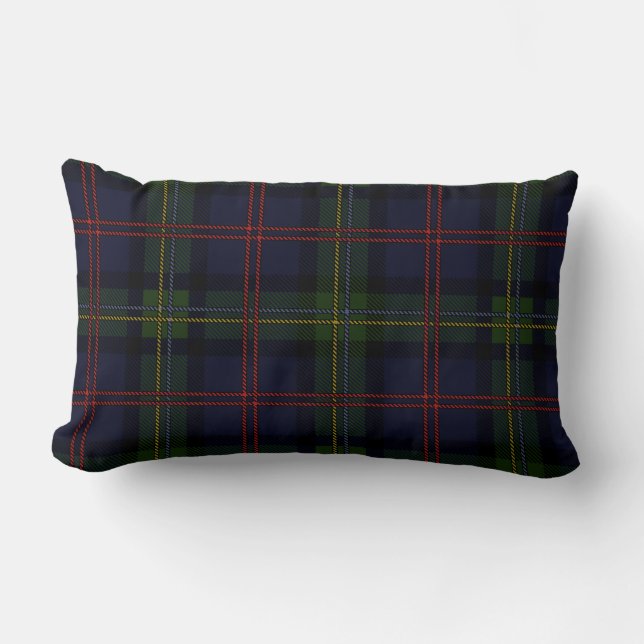 Coussin Rectangle Tartan Élégant Rustique Classique Malcolm (Recto)