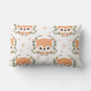 Coussin Rectangle Tatouage de Hedgehog And Flower
