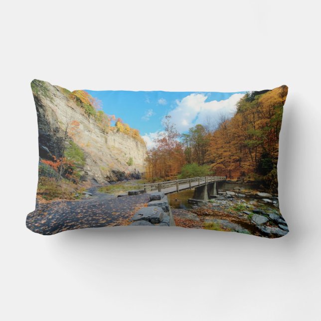 Coussin Rectangle Taughannock tombe parc d'état (Recto)