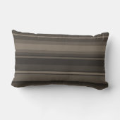 Coussin Rectangle Taupe bandes (Verso)