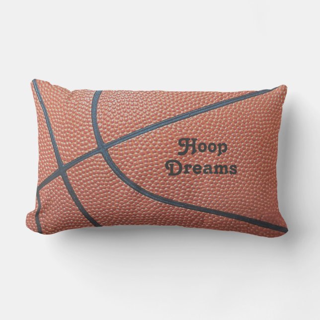 Coussin Rectangle Team Spirit_Basketball texture look_Hoop Dreams (Recto)