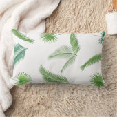 Coussin Rectangle Tendance de l'aquarelle Feuille de palmiers tropic (Couverture)