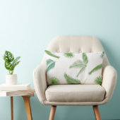 Coussin Rectangle Tendance de l'aquarelle Feuille de palmiers tropic (Chaise)