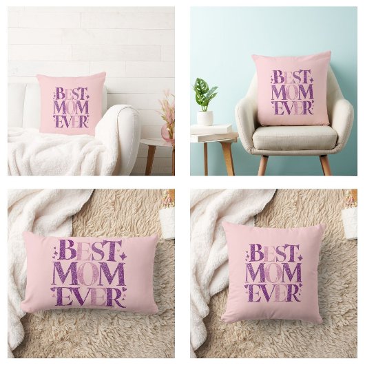 Coussin Rectangle Tendance Élégante Meilleure Maman