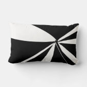 Coussin Rectangle Tente noire et blanche (Verso)