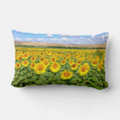 Coussin Rectangle Terrain de tournesol (Verso)