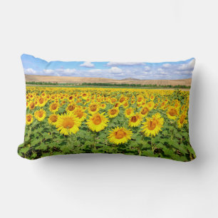 Coussin Rectangle Terrain de tournesol