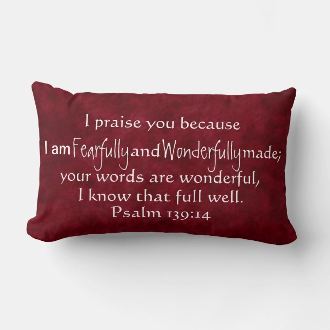 Coussin Rectangle terriblement merveilleusement fait la bible (Recto)