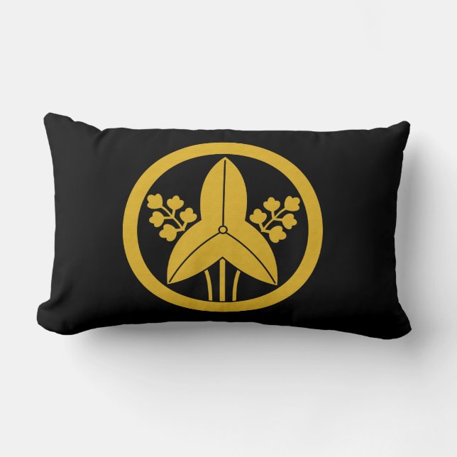 Coussin Rectangle Tête de flèche debout dans un cercle (Recto)