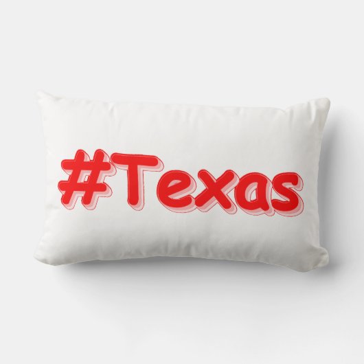 Coussin Rectangle "#Texas " Conception sympa. Commandez dès maintena (Verso)